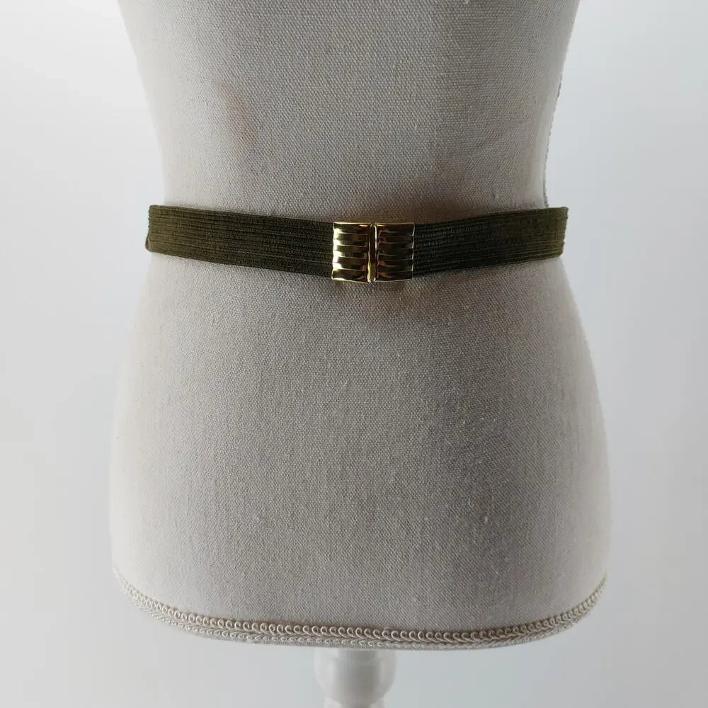 Vintage Macreme Braided Knotted Bohemian Multicolored Belt Small Medium